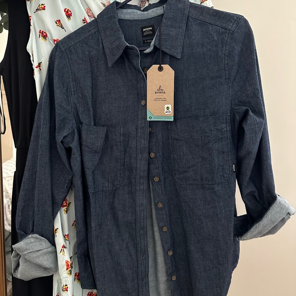 Prana chambray button up